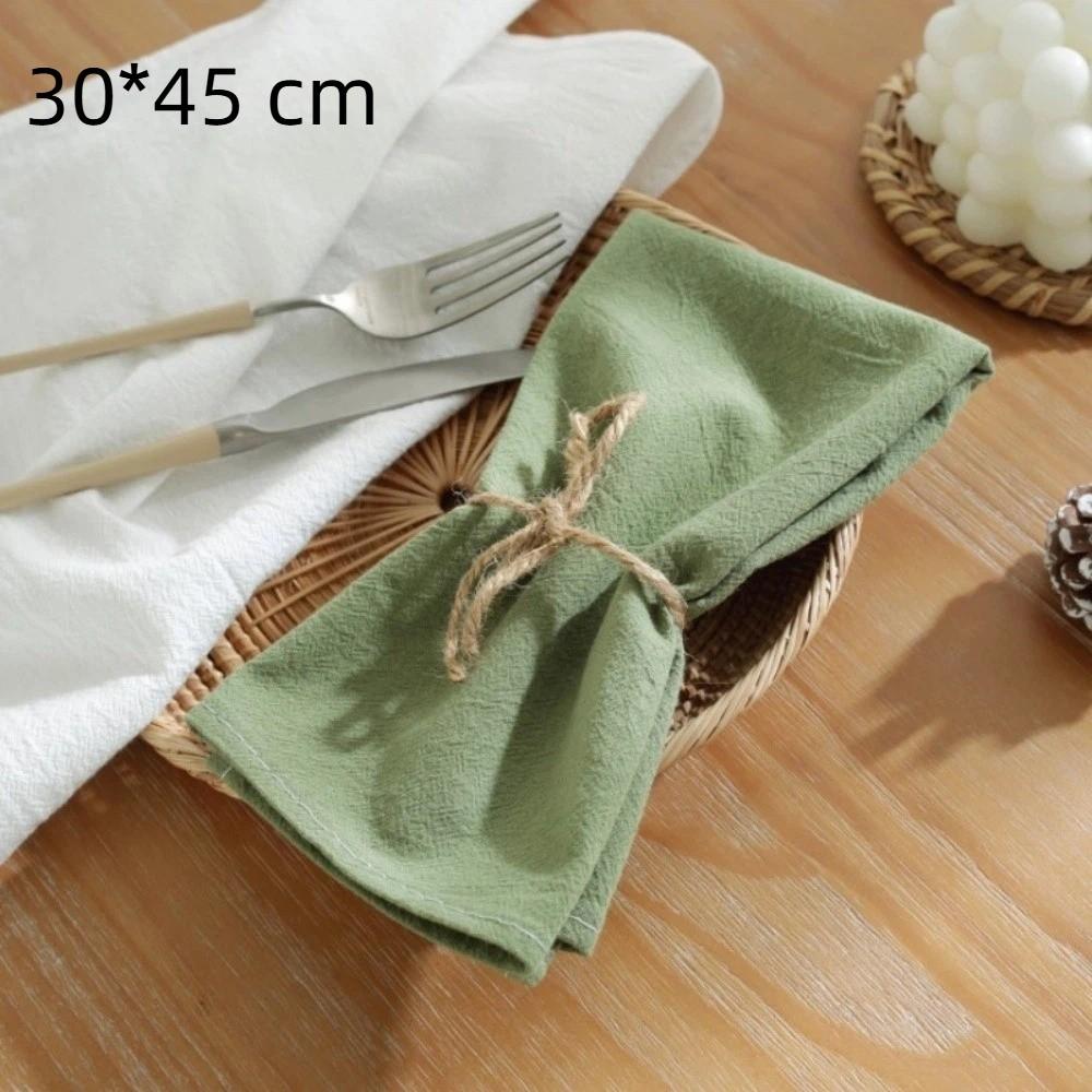 

Retro Soft Ruffle Placemats Round Square Cloth Napkins French Cotton Western Food Mats Table Decor L