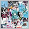 50pcs Ice Skating Sports Cartoon Stickers - Waterproof for Phone Cases, Bicycles, and Wardrobes