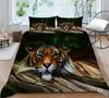 3D Tiger Pattern Quilt Cover Home Bedding Set AU Full Size Single/Double Home Decoration