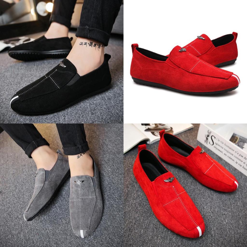 Velvet Autumn Men's Flat Shoes Casual Leather Loafers Size 40-44**