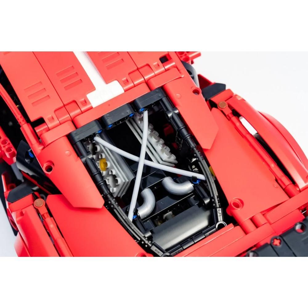 1684PCS Technical 488 GTE Champion GT Performance 1:8 Scale Racing Car Model Building Kits Sport Car Toy 42125 Collectible Decor