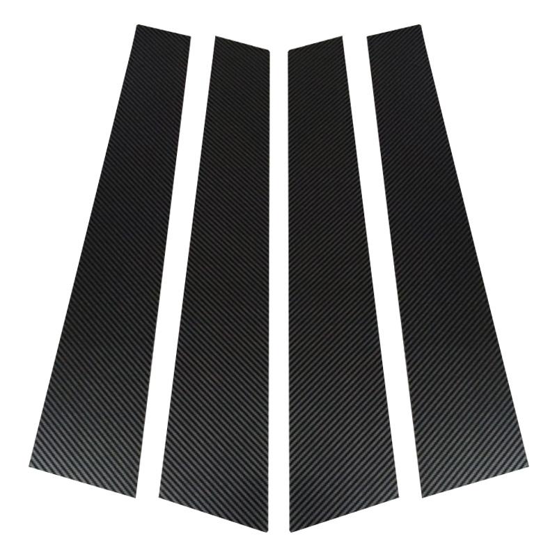 

6 шт. Накладки на стойки кузова из углеродного волокна для VW Golf MK7 2013-2016 2017 2018 2019 2020(Европа) Автомобильные наклейки на окна и двери углеродного волокна черного