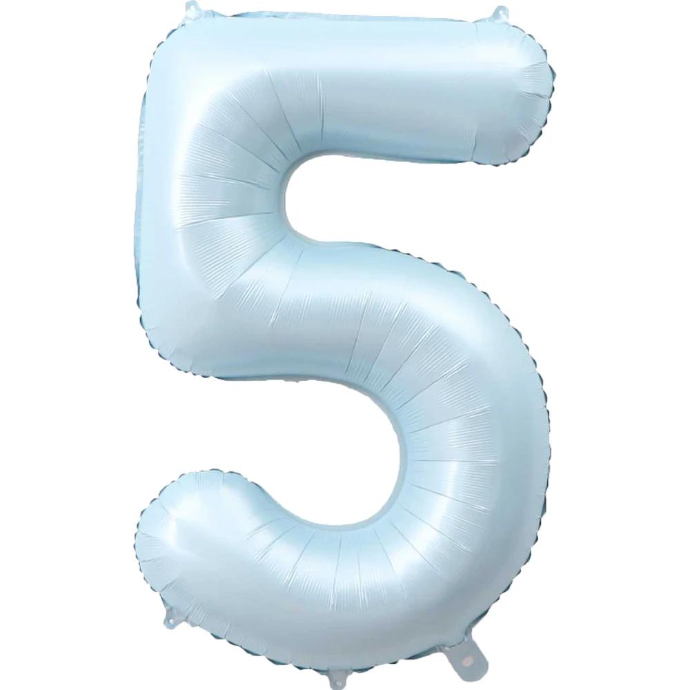 1Pc Large 40inch Number 1-9 Foil Balloons for Kid Boys Girls Crown Happy Birthday Balloon Baby Shower Decor Supplies