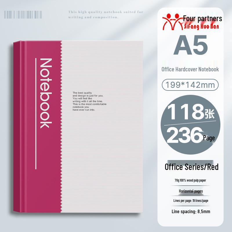32k Hardcover Business & Student Notebook - Thick, Simple Diary Book