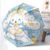 1pc Angelic Rabbit Umbrella: Automatic Opening/Closing, Foldable Design, Outdoor Use, Festive Gift for Fans & Travelers.A009