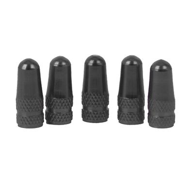 Brand Bicycle Presta Wheel Rim Tire Air Valve Cap Dust Cover 5 Pieces Replacement Supplies Black [No Product]