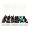 120 Pcs Car Door Panel Mixed Size Fastener Clip +50 Pcs Wrap Cable Fixed Clamp