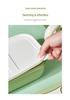 Microwaveable Cartoon Bento Box - Double-Layer Plastic, Compartmentalized for Student Lunches/Fruit