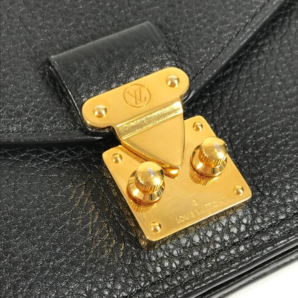 Louis Vuitton Long Wallet Bi-fold Flap Long Wallet Calf leather Black