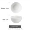 White Porcelain Anti-Scalding Rice Bowl