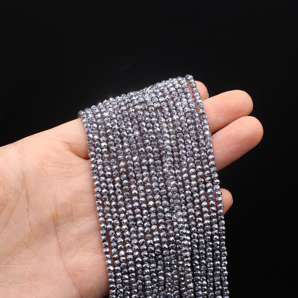 10Strands Faceted Beads 3mm Plated Color Isolation Beads For Jewelry Making DIY Necklace Bracelet Earrings Accessory