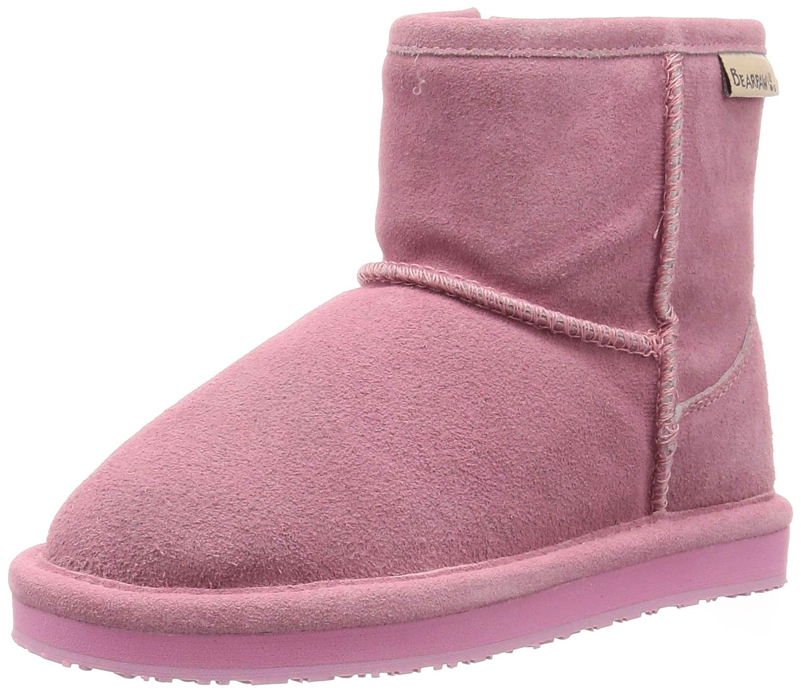 

DEMI KIDS Winter Boots Demi Kids Sheepskin Mouton Kids Junior Snow Shoes Boa Cold Protection Water Repellent Pink cm [Bearpaw] 23.0 розовый
