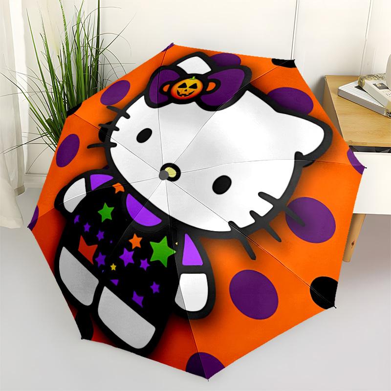 

1pc Hello Kitty Automatic Open/Close Umbrella - Compact Travel Umbrella with 8-Rib Durable Frame, Portable for Commuting, yy251023018