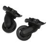 Suitcase Universal Wheel Silent Wearable Lightweight Replacement Luggage Caster Black 2pcs