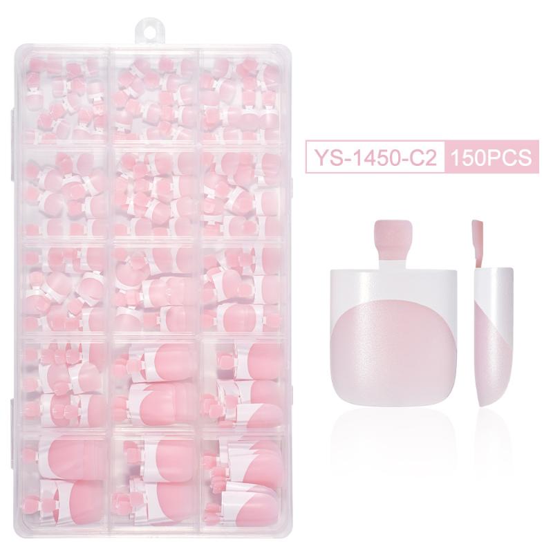 Matte Square 150PCS Toe Nail Tips for Durable and Stylish DIY Pedicures