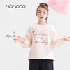 MOMOCO Girls' 2025 Autumn/Winter Sweet Heart Letter Sweatshirt