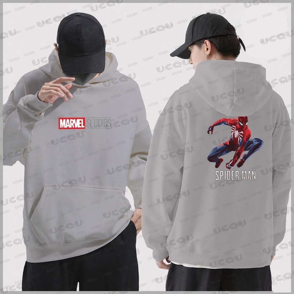 Marvel Spider-Man Muster Hoodie Sweatshirt Herbst/Winter Neu Lässig Sportbekleidung Herren Baumwolle