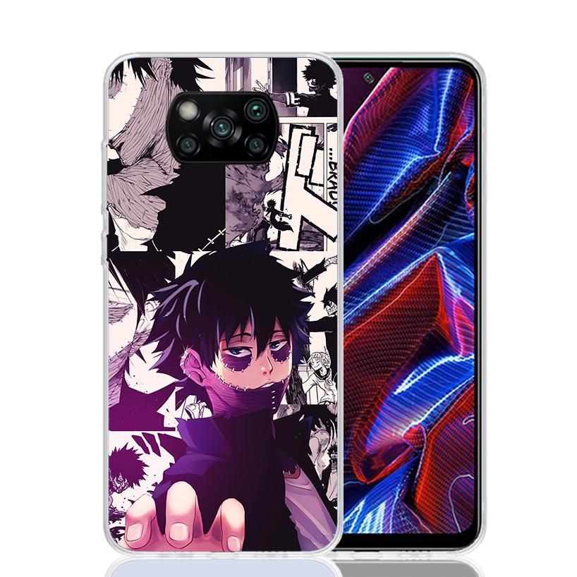 My Hero Dabi Bnha Case Phone Cover for Xiaomi Redmi Note 10 9 9S 8 8T 7 5 Pro Mi 12T 11T 10T 9T 12 11 Lite A3 A2 Trend Fundas Mi
