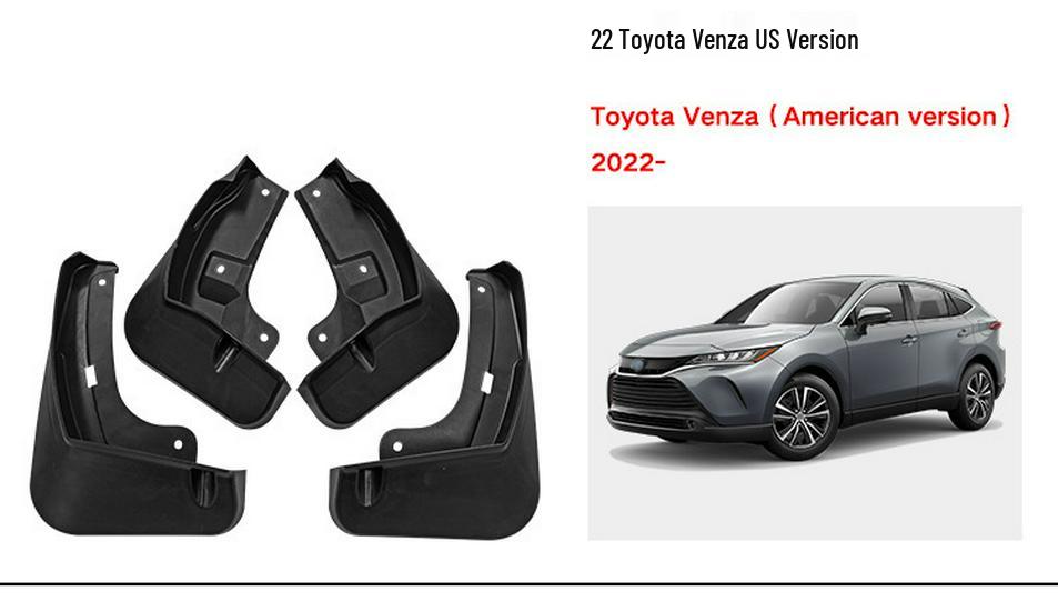 Leather Mud Flaps for Toyota Tundra, Venza, Sienna, Alphard, Frees, and AVANZA Cars.