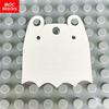 12 uds./lote Bloques MOC Casco Blanco Capa Barba Modelo 4cm Parte del Cuerpo de Figura Bloques de Construcción Educativos Pequeños Juguetes para Niños