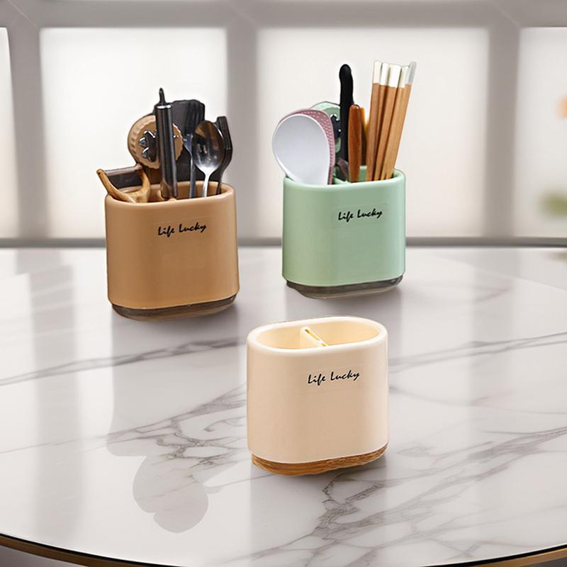 Creative Suction Cup Chopstick Tube Multifunctional Punch-free Strong Wall Drainage Ventilation Kitchen Chopsticks Household Sto