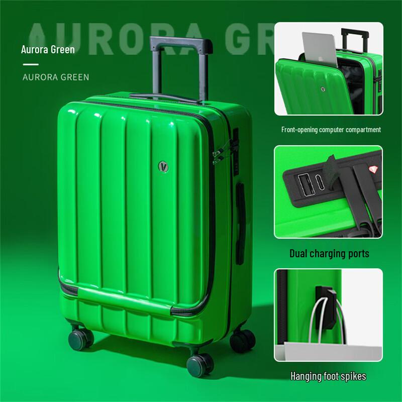 XiaoYan Fashion Front-Access Carry-on Luggage 18 inch