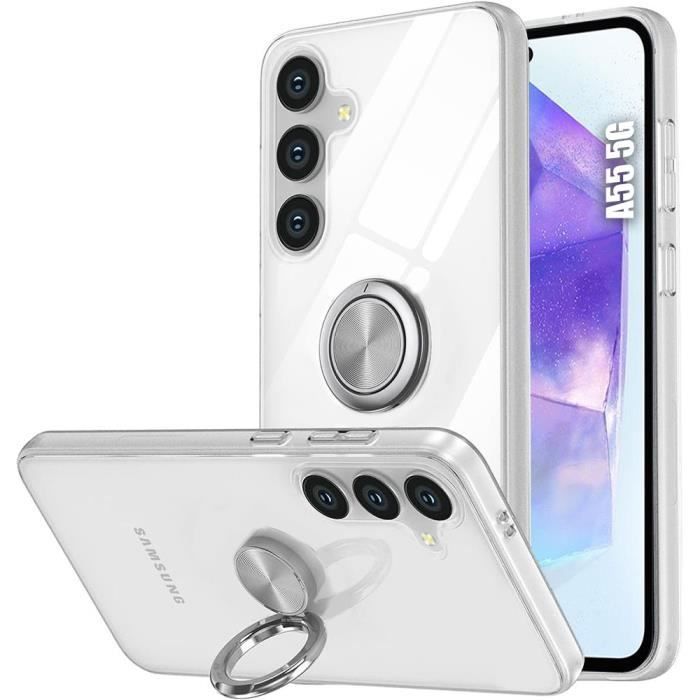 Coque de protection - booling - samsung galaxy a55 5g - antichoc - silicone - transparent