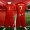 Ronaldo No 7 3D Jerseys for Men and Women Fan Commemorative Short Sleeved Shorts Summer Set Children's Birthday Gift Kids