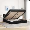 VidaXL Ottoman Bed Frame with Mattress Black 200x200 Cm Velvet, Bed Frame, Upholstered Bed Frame, Ottoman Bed Frame 3311869