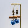 Textured Wood Beads Earring Drop Chinese Vintage Eardrop Unique Tie-Dye Earrings  Women
