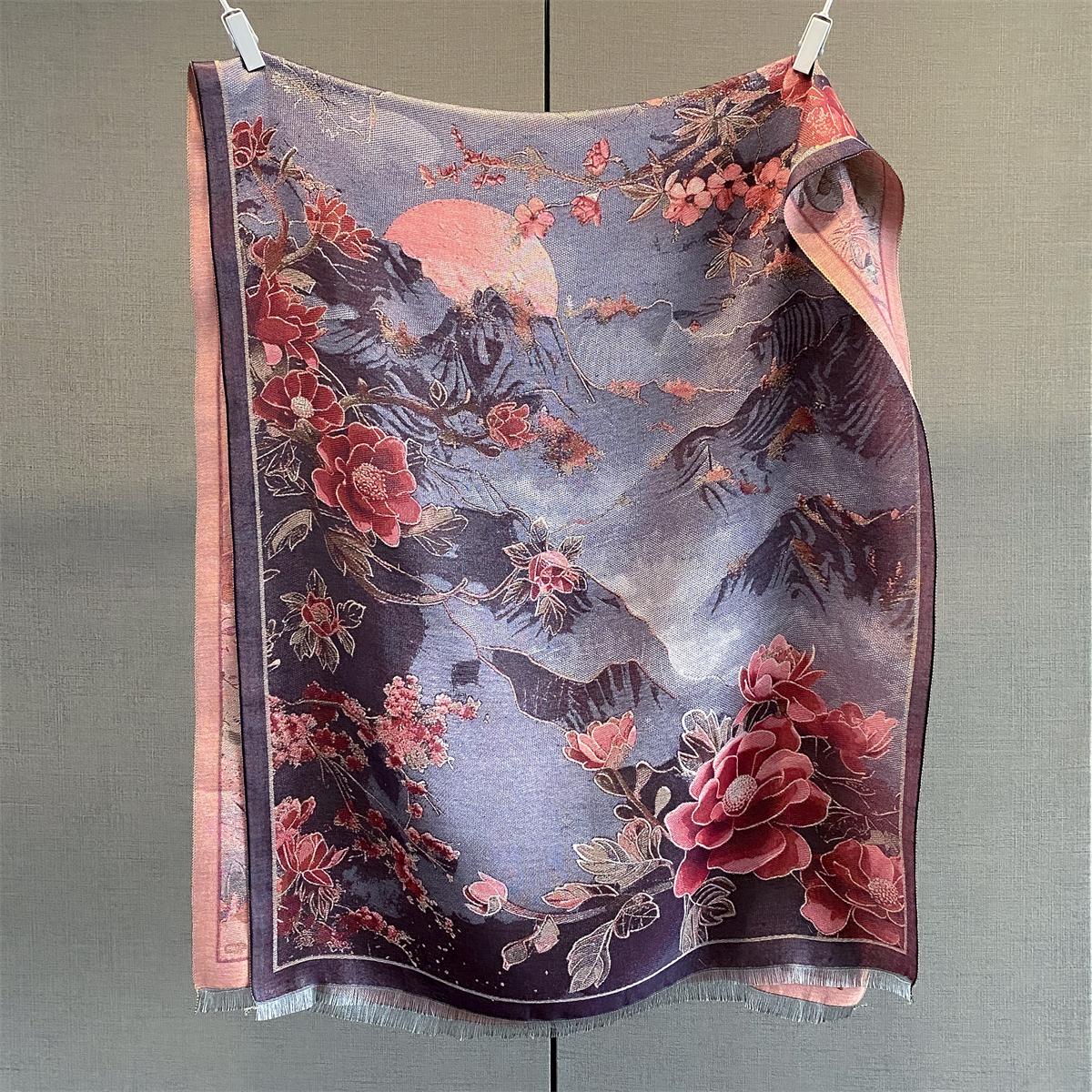 

Luxury Warm Scarf For Women Tassel Shawl Imitation Cashmere Fashion Pashmina Warps Autumn/Winter Coldproof Windproof Blanket 70-185cm