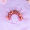 Charming Flower Crowns Headpiece Traditional Chinese Flowers Hair Accessory Eye Catching Floral Headband Ornament