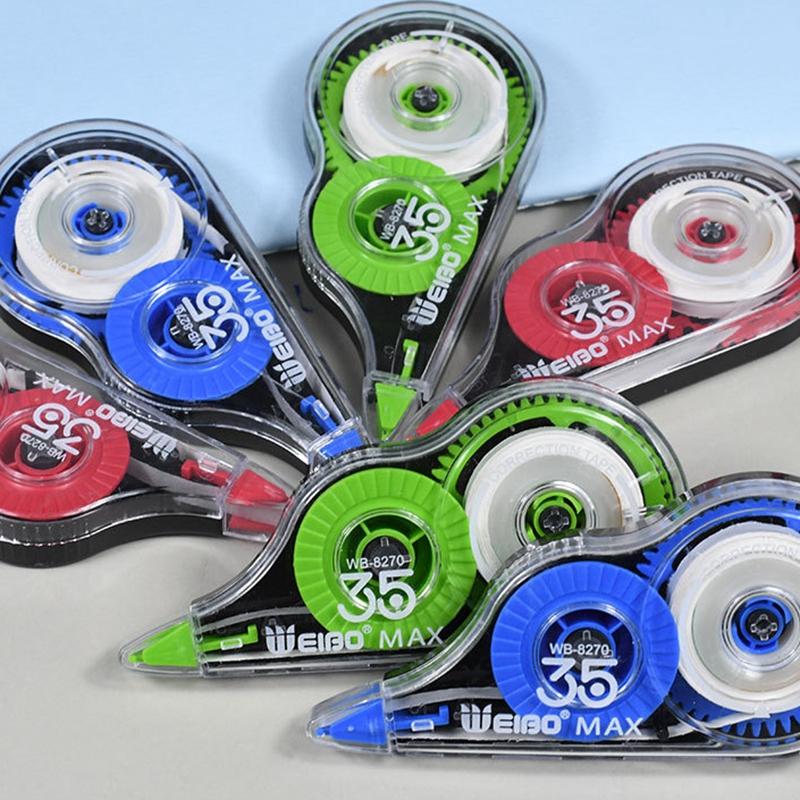 3PCS/Collection Correction Tape Roller White Sticker Tape for Student Error Eraser Tape School Office Supplies Stationery