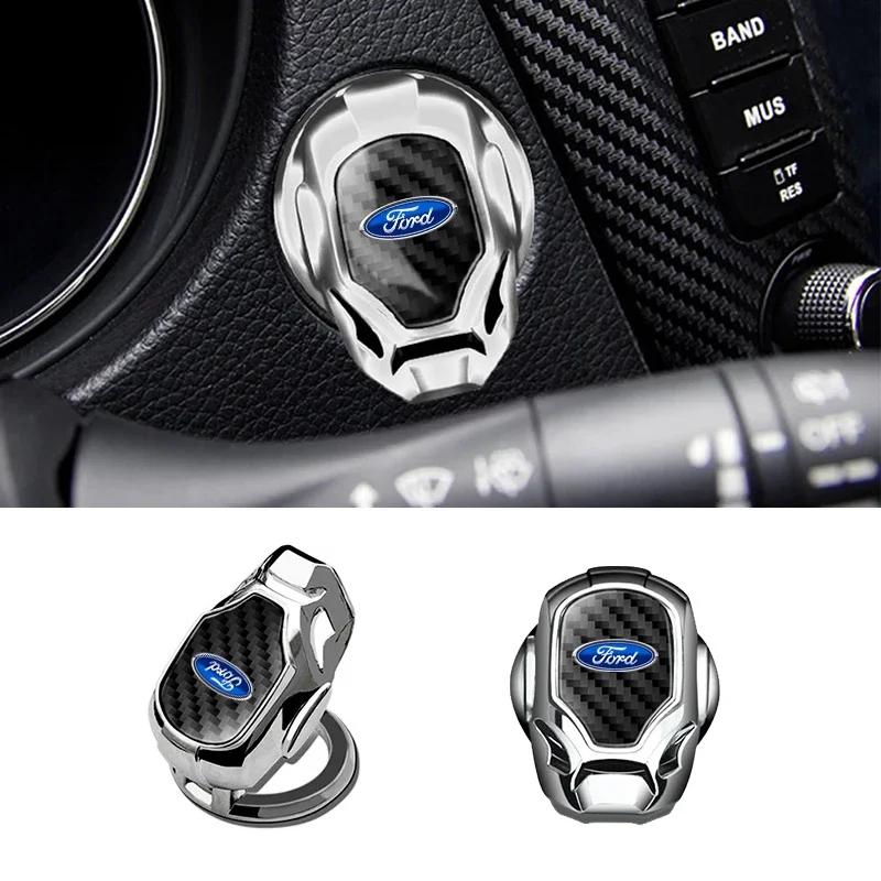 Hot 2025 Hot For Ford New Car Onekey Start Stop Button Cover Car Engine Start Switch Protective Cover For Ford Focus 2 3 Mondeo