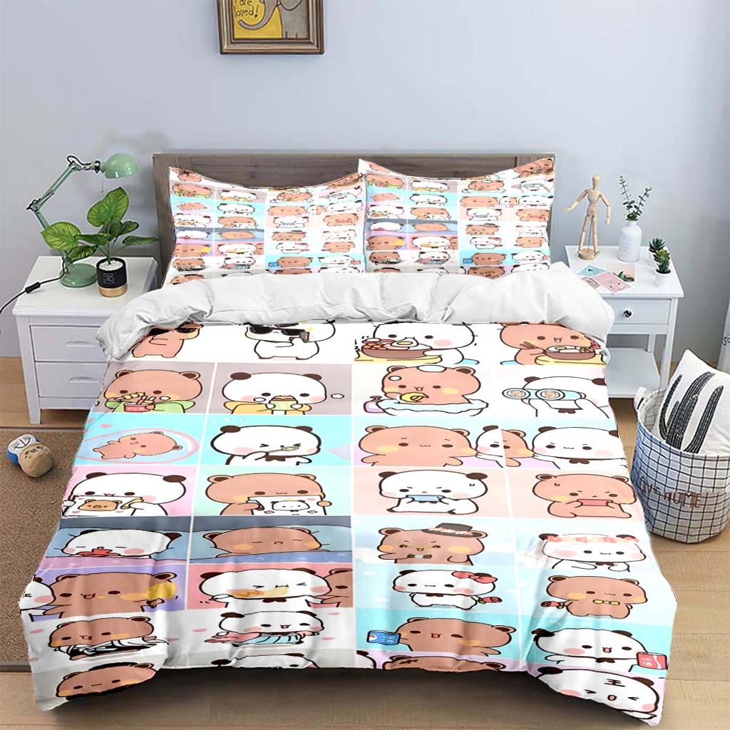 Exquisite Cartoon  B-Bubu Wallpaper  Anime Digital Printing Bedding Set Duvet Cover Comforter Bed  Youth Kids Girl Boys Gift