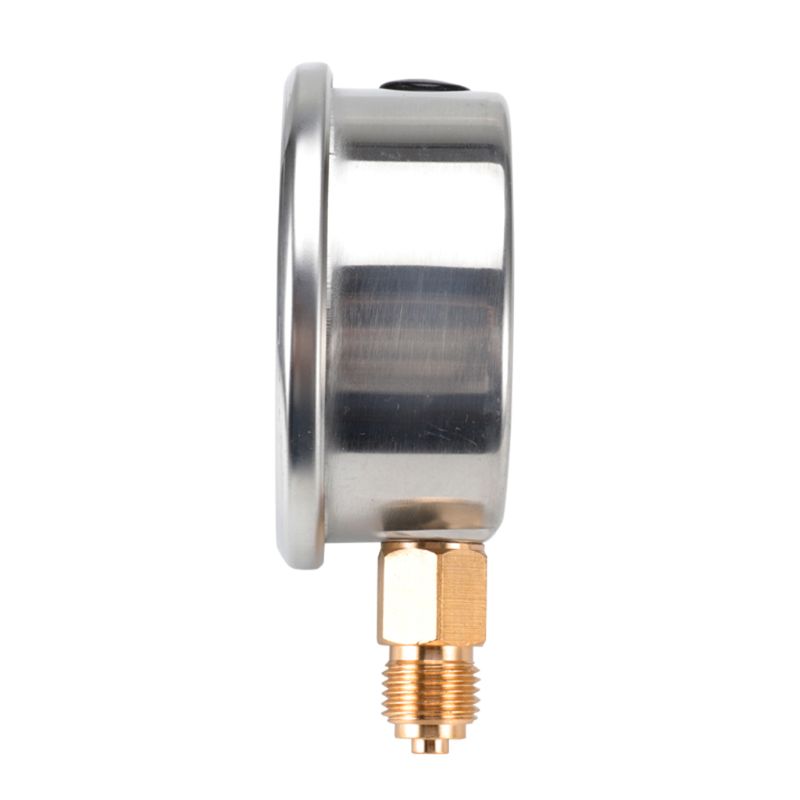 Compound Pressure Vacuum Gauge Glycerine Filled -1/10Bar & -30*Hg 1/4 BSP Bottom Dropship