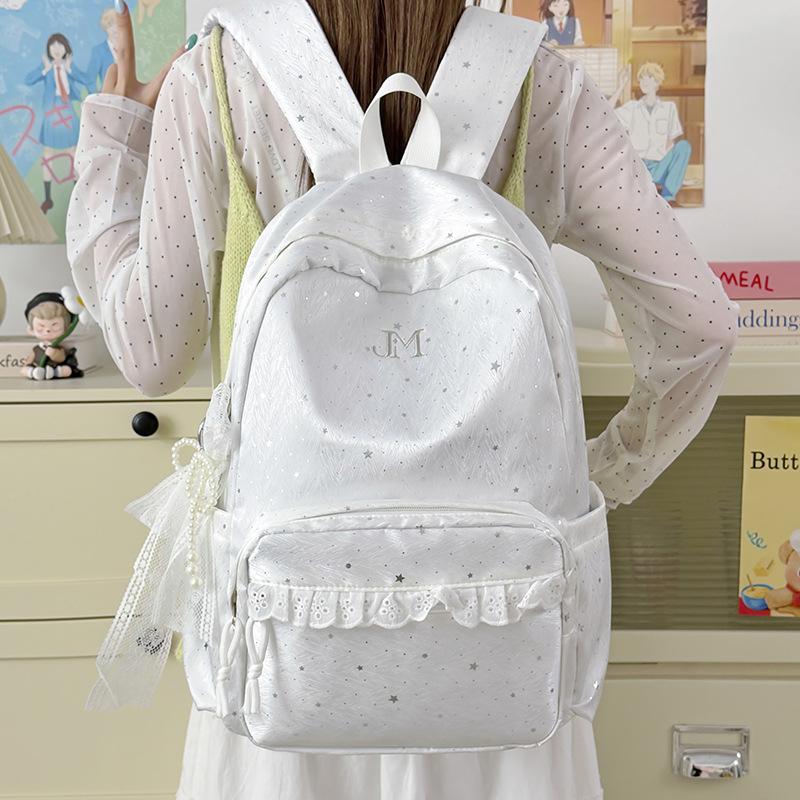 Zaino da scuola per ragazza con pizzo zaino da donna nuovo primavera ed estate zaino scolastico per studenti grande capacità campus carino zaino di alto valore
