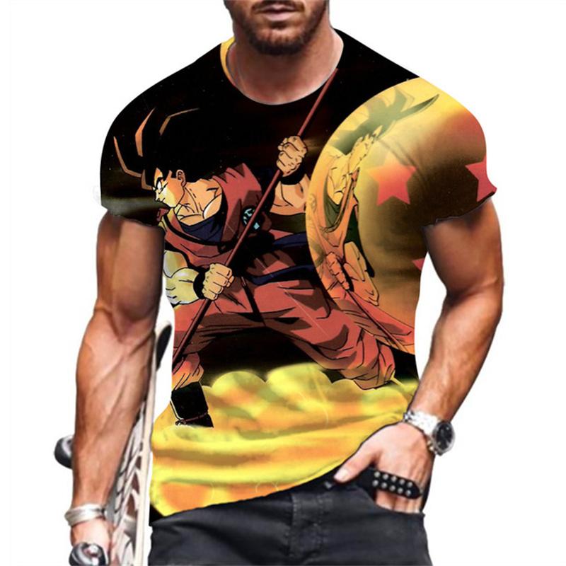 Summer Kids Dragon Ball T-shirt Goku Vegeta Kakarot Super Saiyan XXS