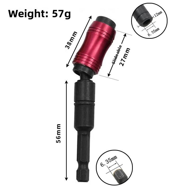 1/4 "hexagonal Ring Magnetic Key Slot Drill Bit, Manual Extension Rod, Quick Change Bracket, Guide Device,Screw Drill Bit,Safety