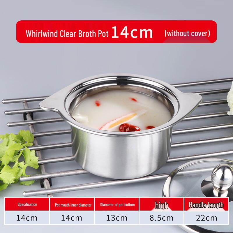 Commercial Stainless Steel Dual-Sided Hot Pot
