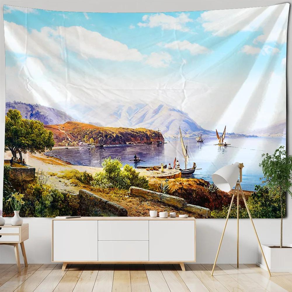Fantasy Wasserfall Wald Muster Wandteppich Heim Wanddekoration Wandteppich Schlafzimmer Wohnzimmer Wandteppich