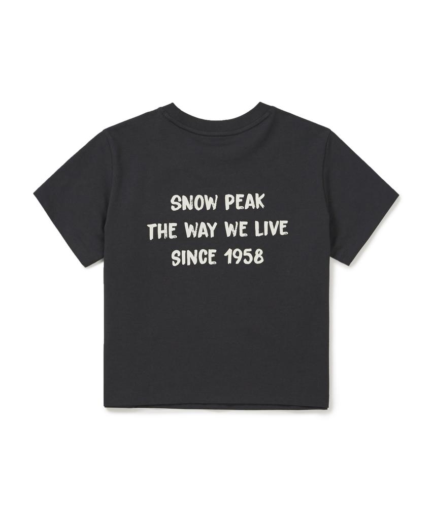 SNOWPEAK APPAREL Aerocool Women'S Crop Short Sleeve T-Shirt (S26Mwfts27) Dark Charcoal