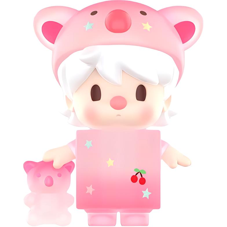 New POP MART Small Sweet Bean Cherry Candy Figure Hang Tag Box PPMT-2410-0116