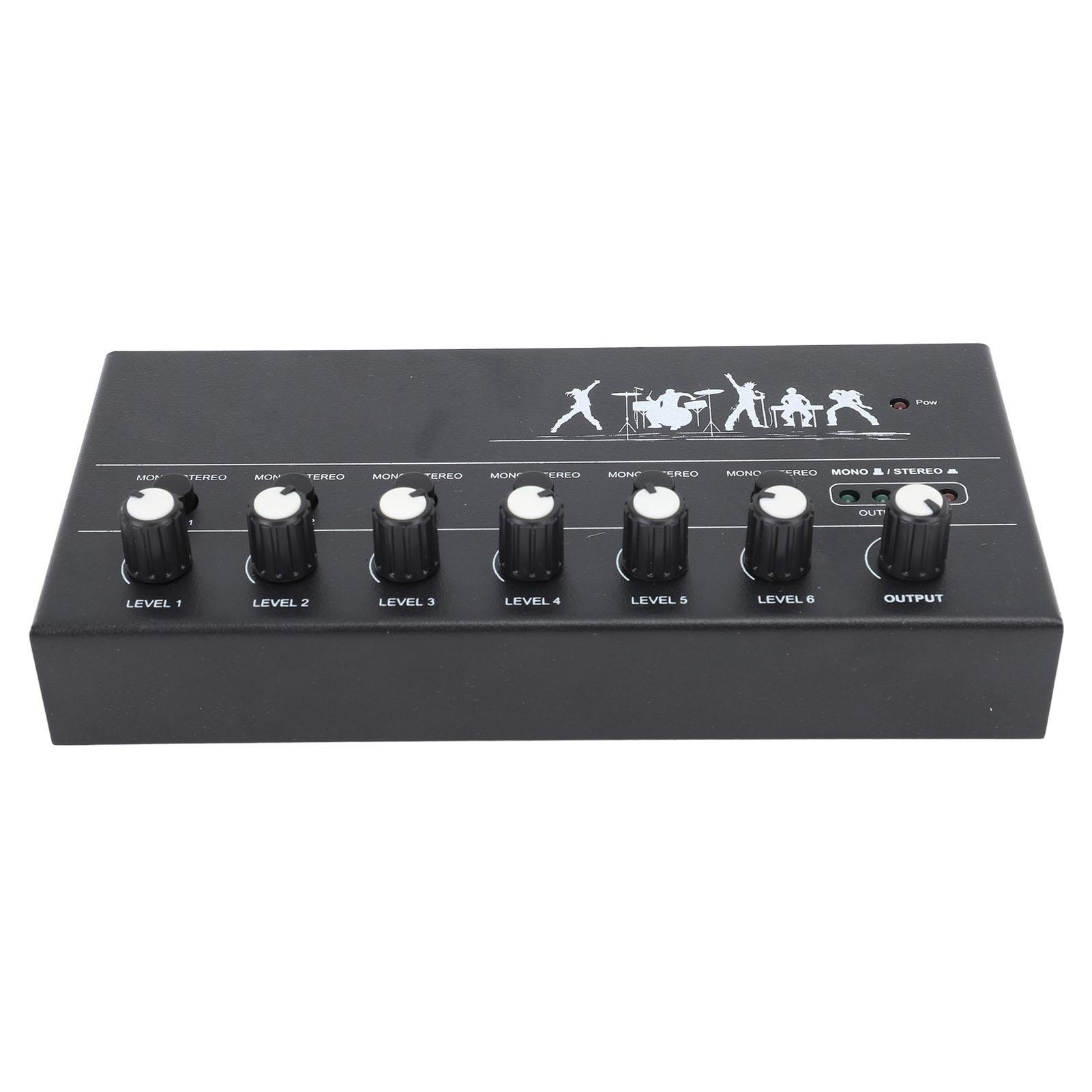 

6-канальный стерео микшерный пульт Mini DC 5V o Mixer Sound Mixing Console для музыкального исполнения