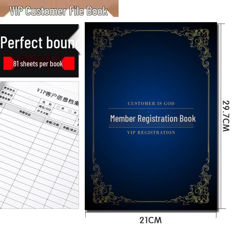 Beauty Salon Customer Record Book A4: Membership, Health, and Attendance Log