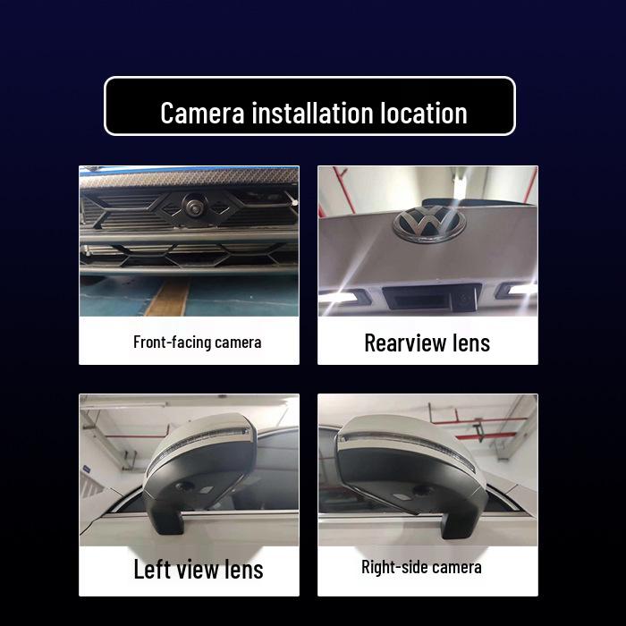 360° Panoramic Dual CAN Display for VW T-Roc, Teramont X, Tiguan L, Sagitar