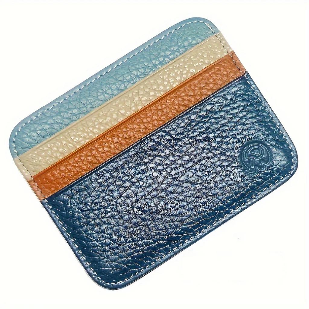 Small Business Card Holder Ultra-thin Credit Card Holder, Wallet, with 6 Card Slots
