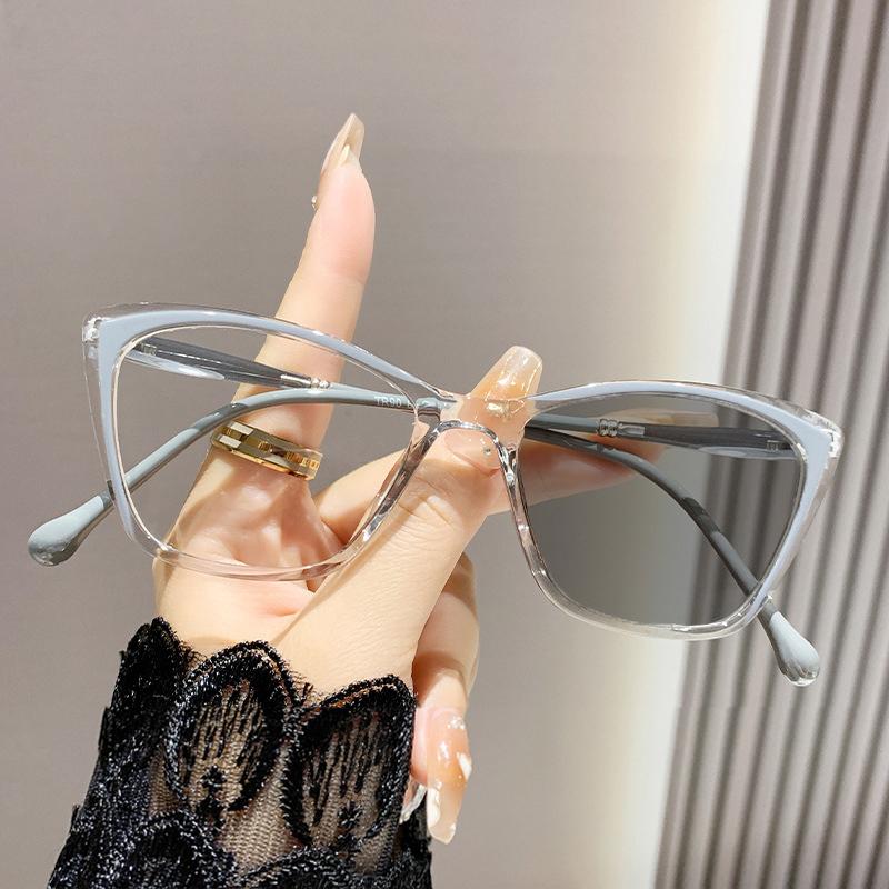 Photo-sensitive Color-changing Eyeglasses With Blue Lightweight Protection For Myopia Prevention Tr90 Ultra-lightweight TrendyStyle 8402