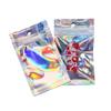 50pcs Self-Sealing Laser Small Plastic Bags for DIY Jewelry Pouch with Clear Display Window Jewelry Packaging Gift Storage Bag