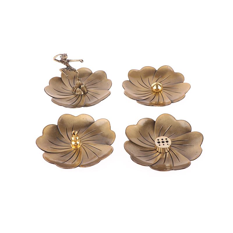 Vintage Fragrance Insert Thread Stick Fragrance Incense Burner Plate Holder Cucurbitar Fragrant Seat Base Incense Clip Decor